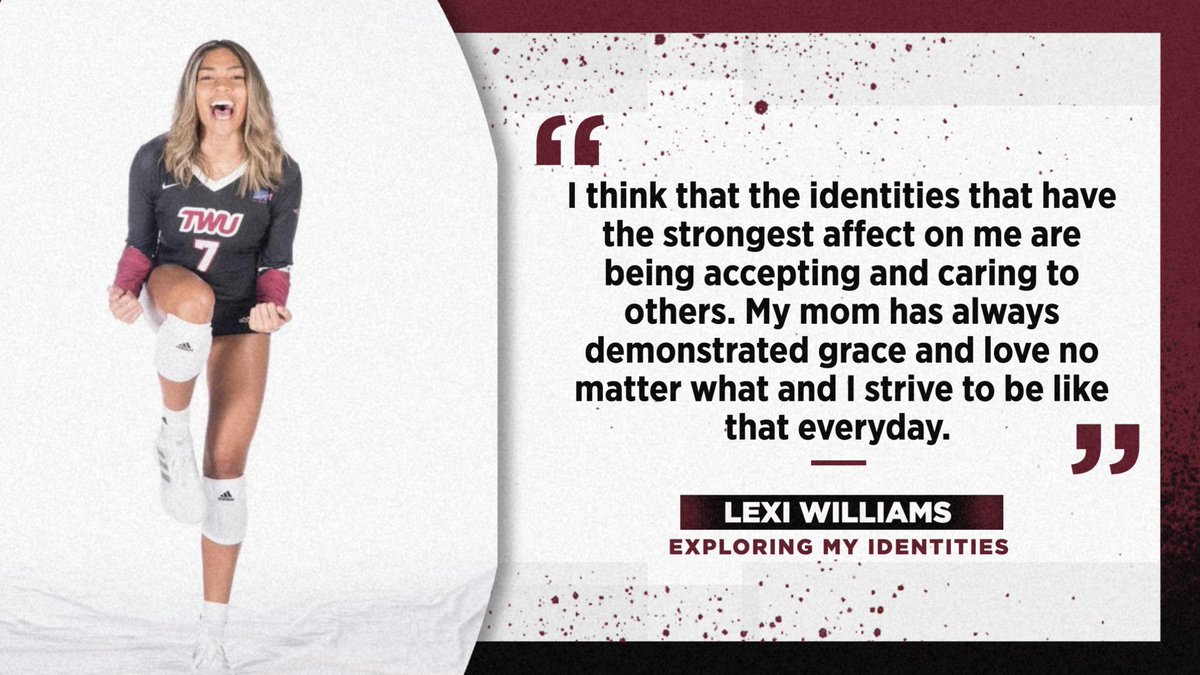 Here’s what Lexi Williams from @twuvolleyball has to say about how she identifies herself and what identities shape her! Keep following along for more stories. #ncaainclusion