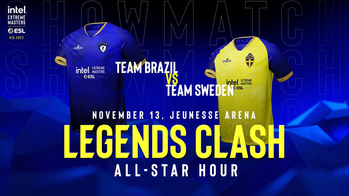 LEGENDS SHOWMATCH! - Team Brazil vs Team Sweden - HIGHLIGHTS - IEM Rio  Major 2022 l CSGO 