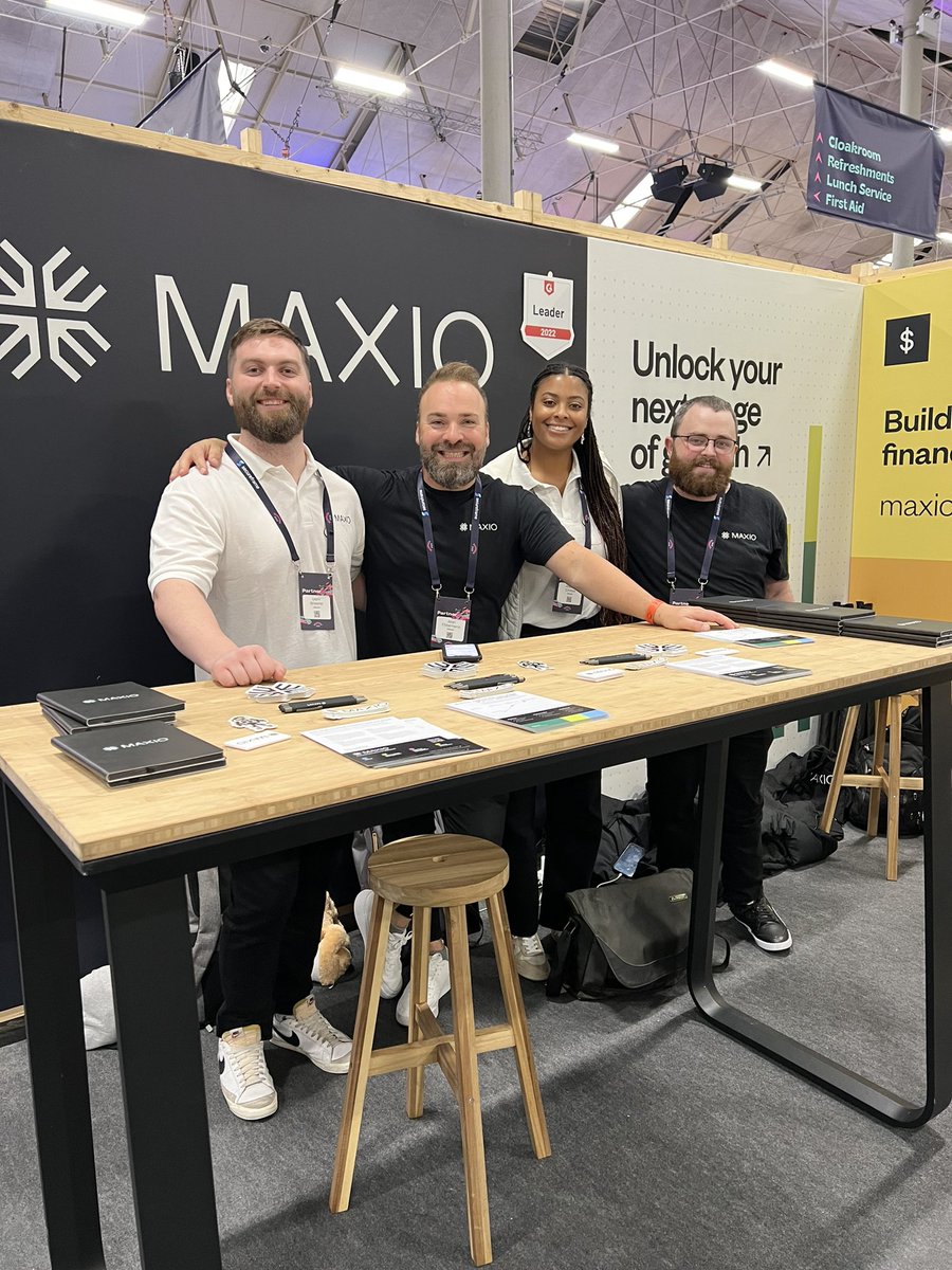 NicJung's tweet image. Lovely to meet the @WeAreMaxio gang here at @SaaStock! Come along and say hello today or tomorrow! #SaaS #smartdecisions #smartdata