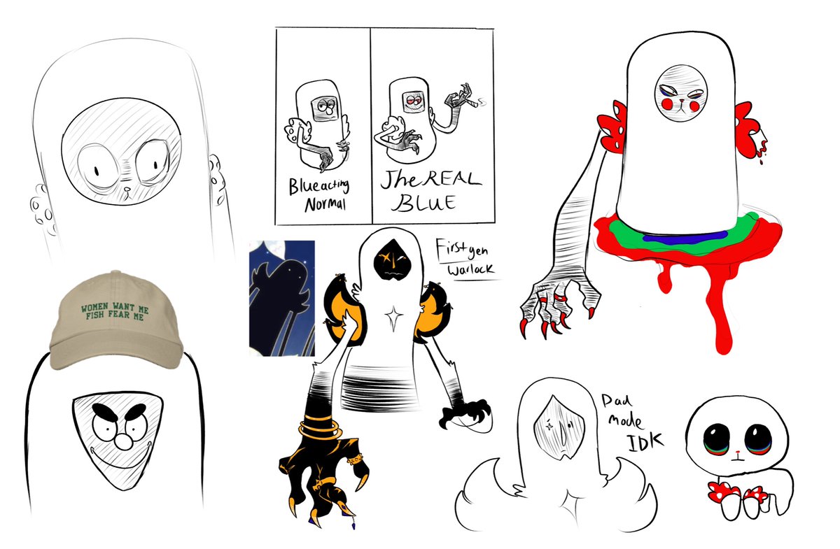 imptwoof's tweet photo. CW// severed limbs/blood and use of dr*g$ 

istg I wasn’t dead I’ve been drawing fanart of the warlocks from bee and puppy cat- 
#BeeandPuppycat #BeeandPuppycatfanart #beeandpuppycatlazyinspace #BeeandPuppycatwarlocks https://t.co/e4ezri4f3Y
