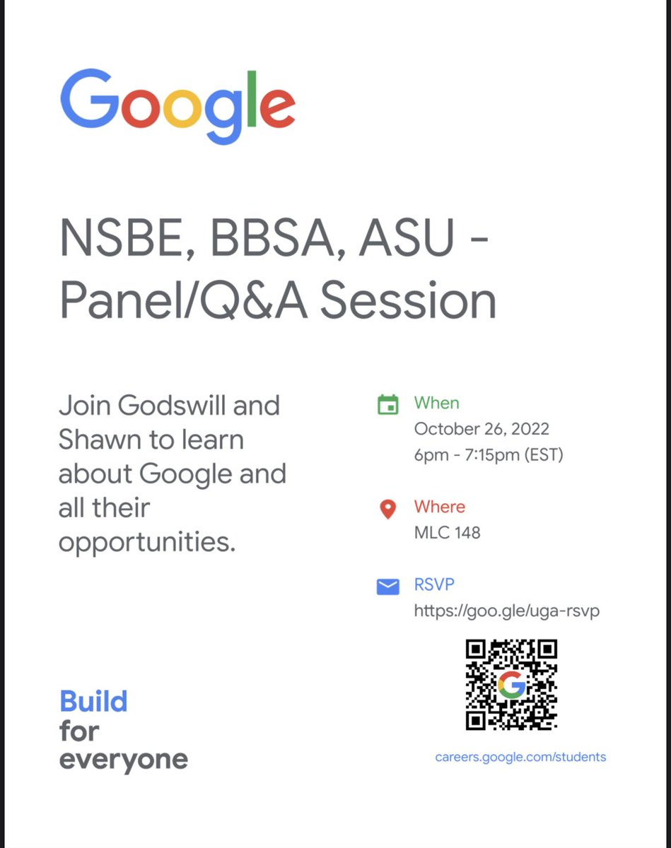 We are excited to be teaming up with @ugabbsa and <a href="/uga_asu/">Africa Student Union ✨</a> to bring you a Google Panel/Q&amp;A! This is a great opportunity you don’t want to miss!!
