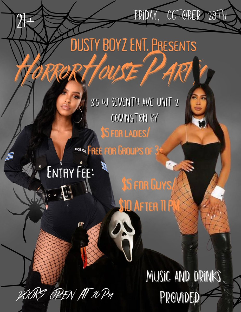 BoyzDusty's tweet photo. DUSTY BOYZ🐝 Horror House Party 👻 Next Friday!! https://t.co/vbMmXKbuV9