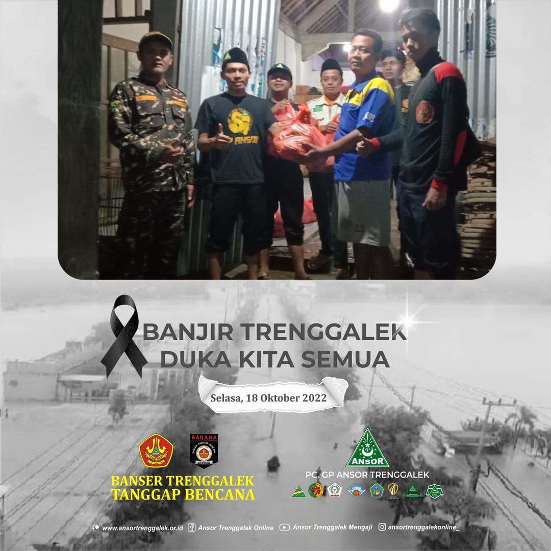 turusmustakim's tweet photo. Banjir Trenggalek duka kita bersama.
Banser Trenggalek ikut bantu evakuasi warga yg terdampak.
Karna aktiffitas warga lumpuh total.
#ansortrenggalek
#bansertanggapbecana
#prayfortrenggalek https://t.co/JkFAtcDUWM