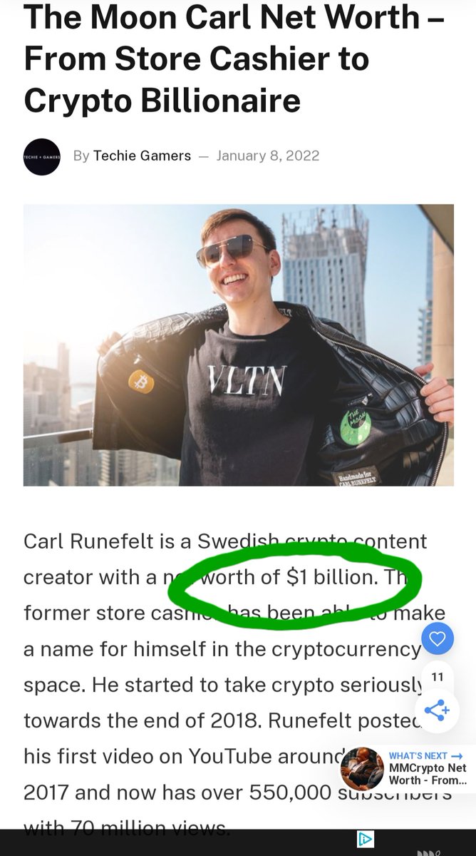 Probably nothing... Crypto billionaire talking about potentially purchasing  an obscure token (compared to Shib/doge) with a fixed supply and no threat  of dilution.. Think of the market psychology aspect of this. Millions