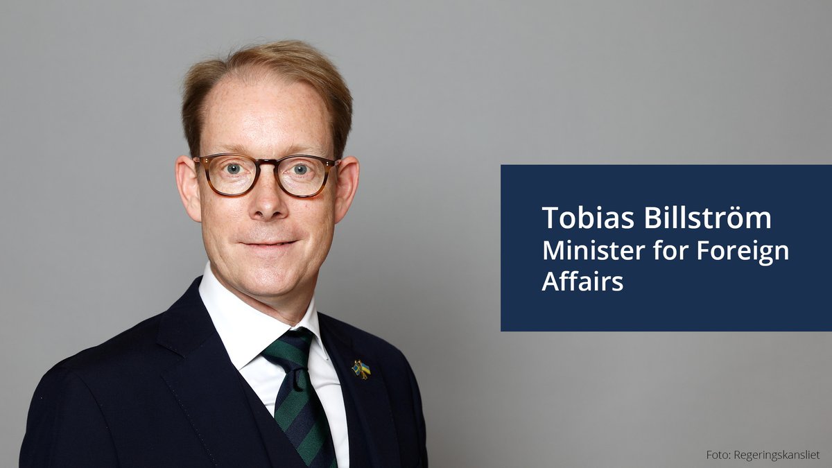 Tobias Billström is Minister for Foreign Affairs in Prime Minister Ulf Kristersson’s new Government. Read more about Sweden’s new Government government.se/press-releases…