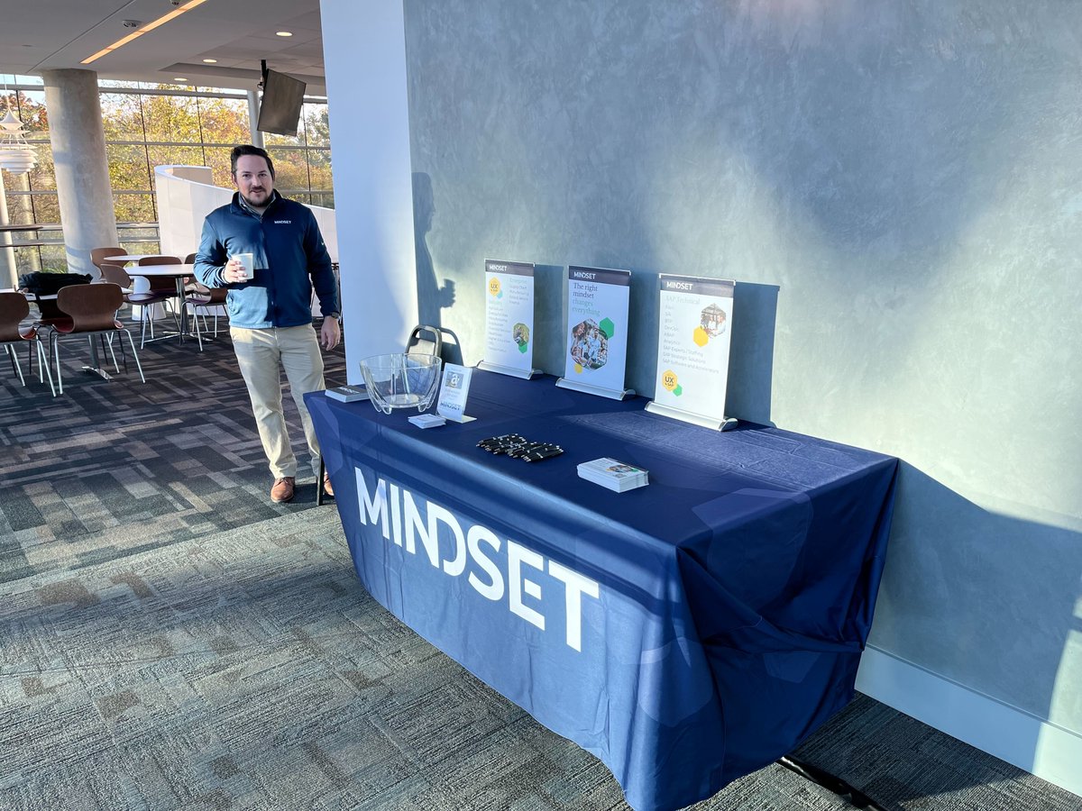 MindsetERP's tweet photo. Mindset is excited for the start of the BTP Summit held this week at @SAP Newtown Square and also sponsored by @ASUG365. Mindset's Marcelo Berger and Matthew Whigham have our table all ready to go!

#ASUG #Sapcommunity #SAPBTP #SAPFiori #SAPDevOps https://t.co/zpRrp01sPl