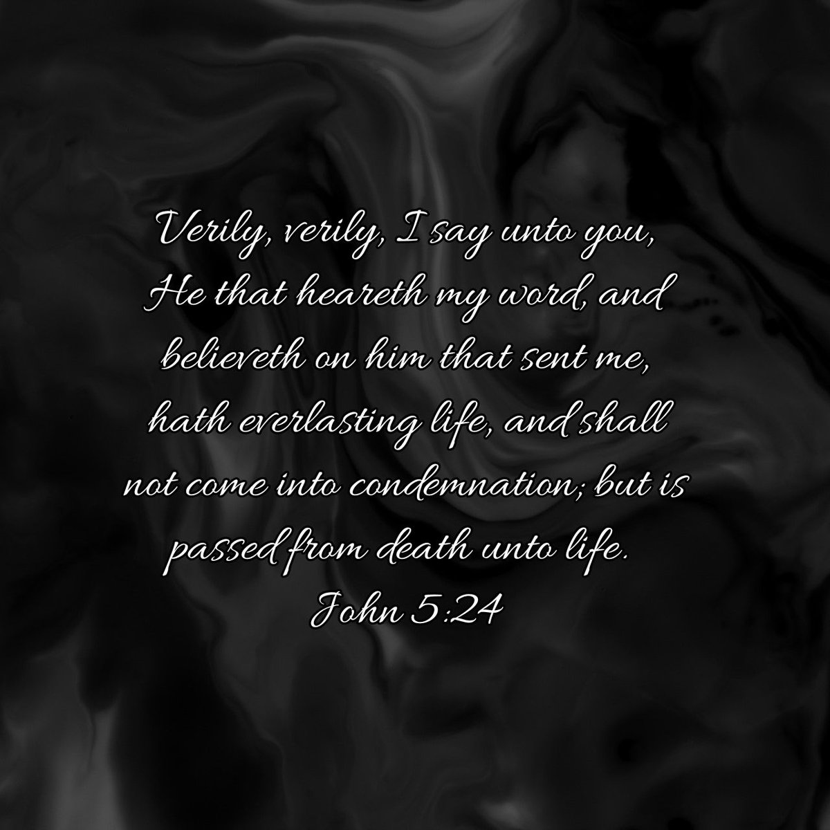dudeonthedrums's tweet photo. Verily, verily, I say unto you, He that heareth my word, and believeth on him that sent me, hath everlasting life, and shall not come into condemnation; but is passed from death unto life.
John 5:24 KJV

https://t.co/ZyD3udB2kn https://t.co/785tZ7COns