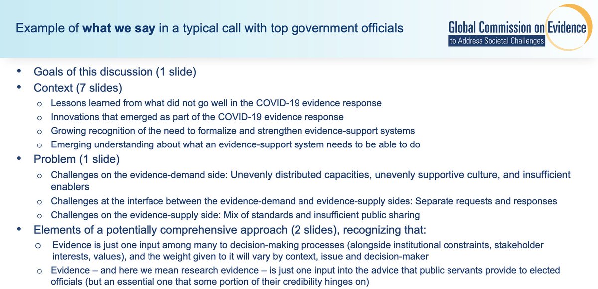 Global Commission on Evidence tweet media