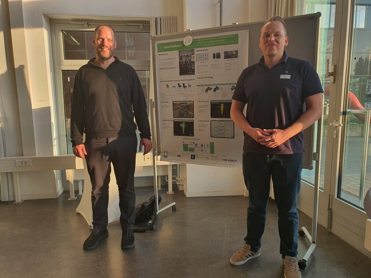 Beim <a href="/HTW_Berlin/">HTW Berlin</a> Forschungsforum 2022 hatten wir die Gelegenheit, unser Forschungsprojekt SparePartAssist vorzustellen:
sparepartassist.f2.htw-berlin.de
Danke an Marian Bookhahn und Kevin Fuge für den gelungenen Pitch.