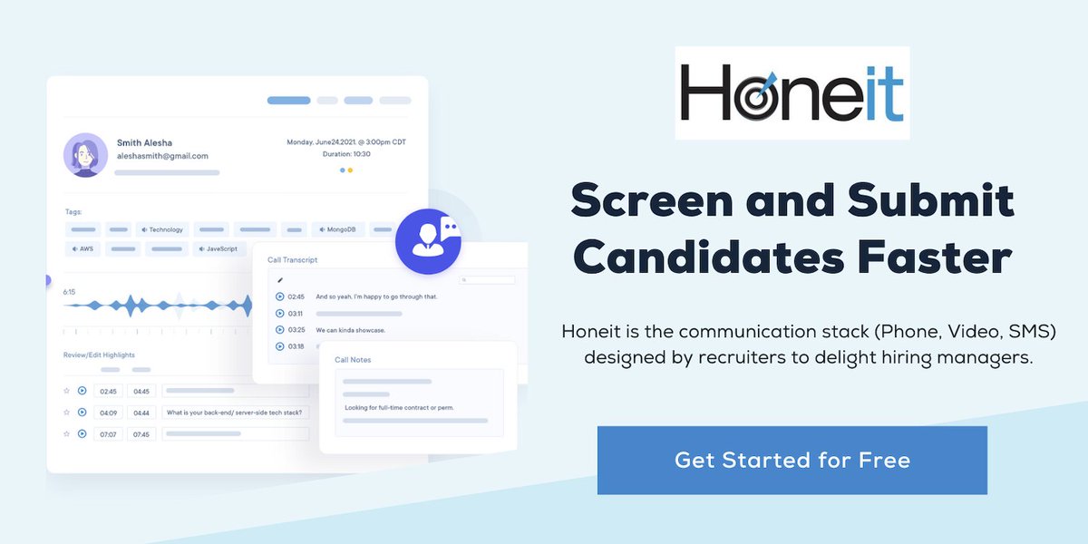 nlivingston's tweet photo. After #Sourcing... Schedule, Screen, Submit! 

Swing by the @Honeit booth to see how modern sourcers and recruiters schedule easier, screen smarter and submit talent 90% faster than the competition... @sourcecon #sourcecon https://t.co/kqskhQPaU9
