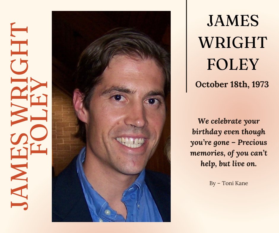 JamesFoleyFund's tweet photo. Today we celebrate Jimβs life by aspiring to live a life of moral courage, to make a difference in the world. Today and everyday, we remember Jim. https://t.co/48em7f7zOx