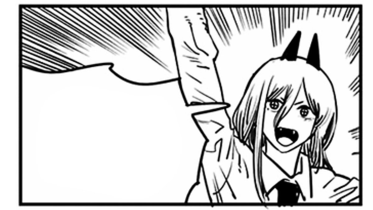 “โฮ่ — ไม่คุ้นหน้าเจ้าเลยแฮะ ข้ามีชื่อว่าพาวเวอร์! เป็นมนุษย์ปิศาจที่เก่งกาจที่สุดในที่นี้ยังไงล่ะ✨”