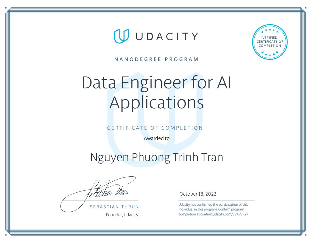 bkincities's tweet photo. I'm thrilled to celebrate my third certificate in this year also from Udacity Nanodegree Program.  Thank you Bosch for this wonderful scholarship program! 👇👇👇

#BoschAITalentAccelerator #Bosch #udacity #dataengineer #artificialintelligence #machinelearning #DataScientist https://t.co/b2kiPulp00