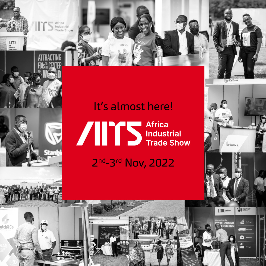 It's almost here. Call 055-204-0000 for more information.

#AfricaIndustrialTradeShow #LMIHoldings #TradeShow #Ghana #AITS2022