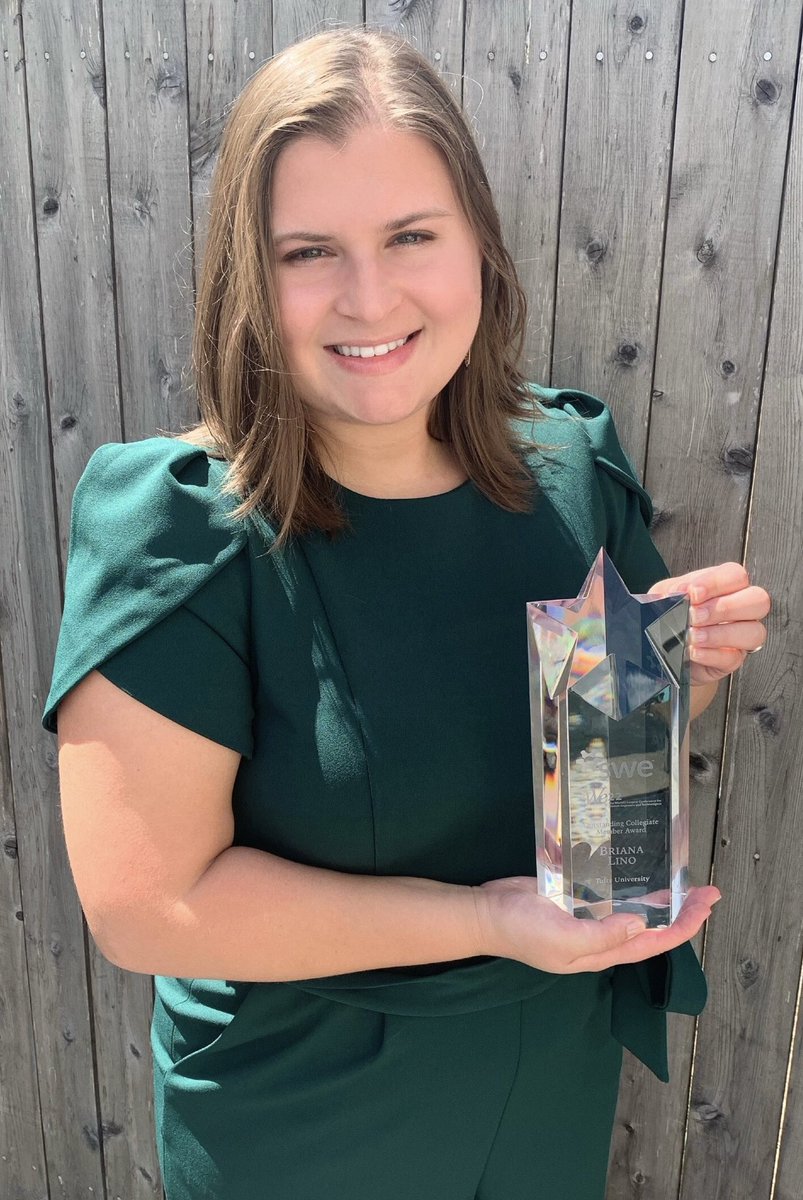 Biotechnology Engineering PhD candidate, and our very own President, Briana Lino (@blino237) was named one of the recipients of the Outstanding Collegiate Member Award by the Society of Women Engineers. #SWE22 <a href="/tuftsgswe/">tuftsgswe</a> <a href="/SWE_grad/">SWE Grad Community</a> <a href="/TuftsGSC/">Tufts ASE Grad Student Council</a> <a href="/TuftsEngineer/">Tufts University School of Engineering</a>
alltogether.swe.org/2022/07/swe-an…