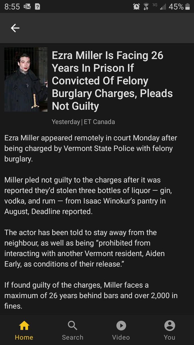 It will likely never happen, but I fully support Ezra Miller spending time behind bars. #TheFlash #ezramiller