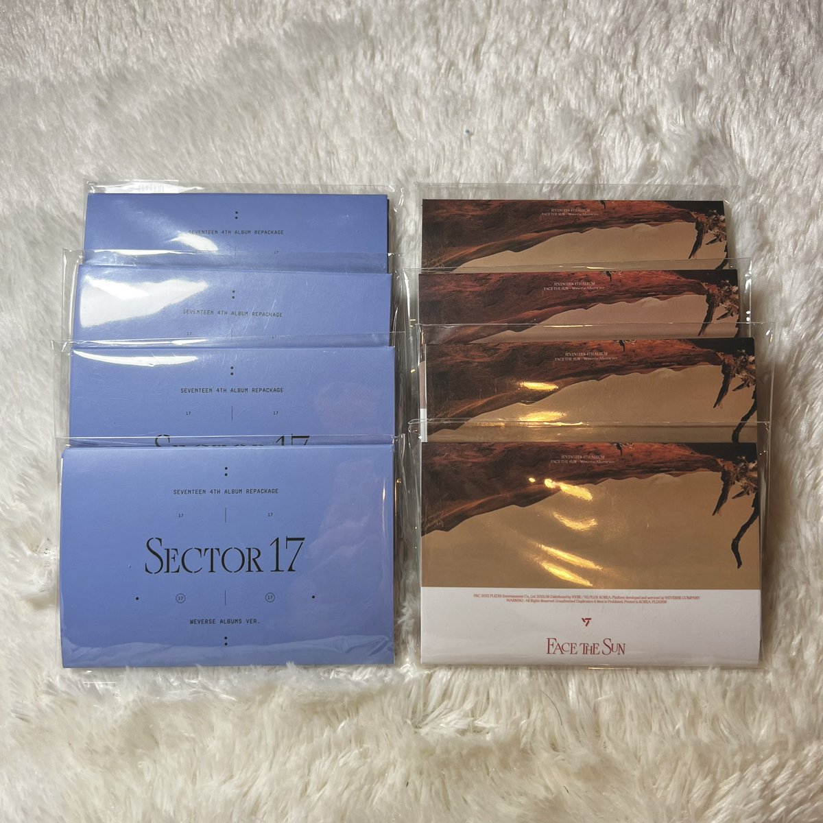 Call911_Shop's tweet photo. ✨พร้อมส่ง✨
Seventeen weverse album ver.
Face the sun ☀️ &amp; Sector 17 🌏

แบบไม่แกะ

FTC: 300฿
SC17:330฿

รวมส่ง EMS

สนใจสอบถาม DM ได้เลยค่า🙆🏻‍♀️💖 
#ตลาดนัดสวนแครอท #ตลาดนัดseventeen https://t.co/6BFvgpRabm
