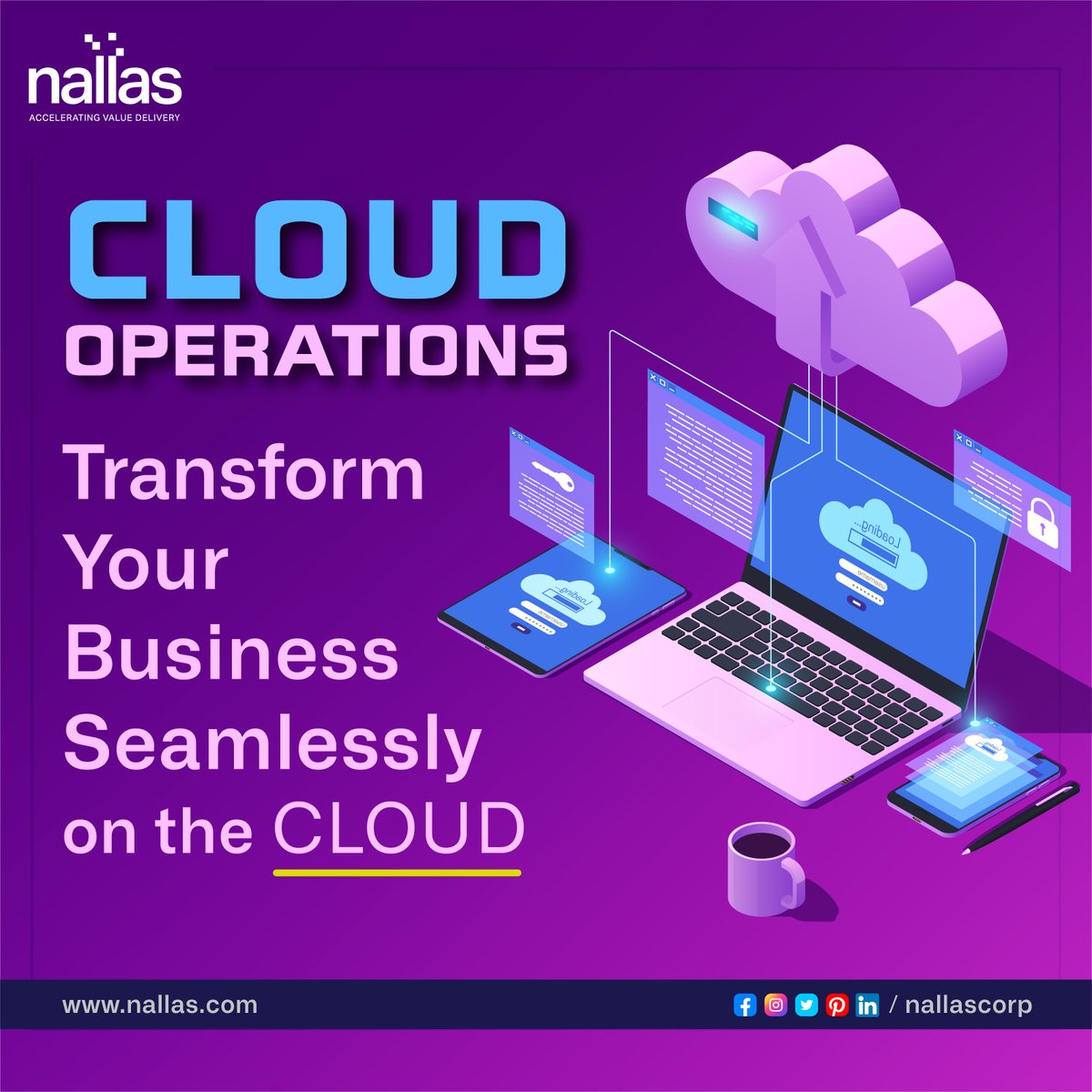 NallasCorp's tweet image. At Nallas, we help customers transform business, cut costs, and improve scalability through our Cloud Engineering Service offerings.

To know more: nallas.com/cloud-ops-as-a…

#cloudengineeringservices #cloudnativesolutions #cloudnativedevelopment #cloudoperations #nallas