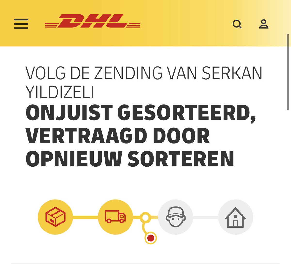 ESC_support's tweet photo. @DHLNL waar is mijn pakketje nu gebleven en wanneer kunnen we hem verwachten? https://t.co/gZZvGvJYdH