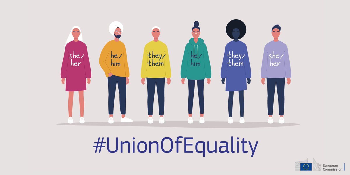 #PronounsMatter Everyone has the right to use and be referred to by their preferred pronouns. #EU4LGBTIQ 🇪🇺🌈 #InternationalPronounsDay #UnionOfEquality