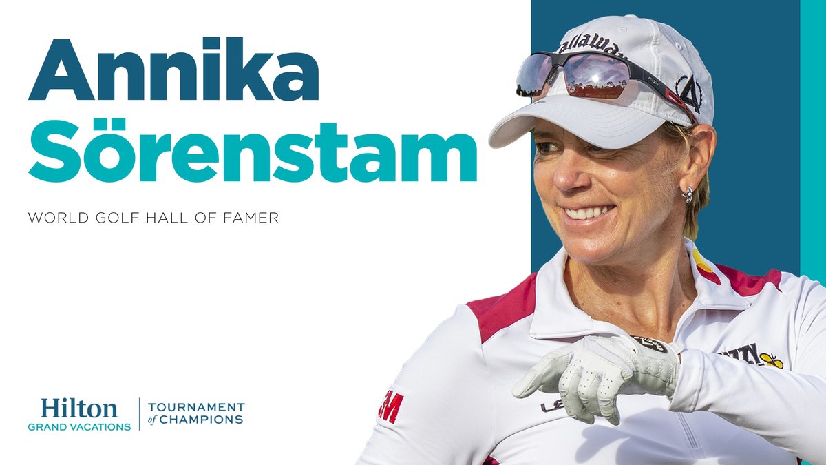 HiltonGrandVac's tweet photo. Last year @ANNIKA59 and @IAmDerekLowe came head to head during the playoff finale of the HGV Tournament of Champions. Now she's headed back to the @LakeNonaGCC fairway Jan 19-22. RT if you think she'll take home the 🏆 ! 🏌️⛳ #HGVLPGA #Golfer #HallOfFamer @LPGA https://t.co/qhnoXlSe1b