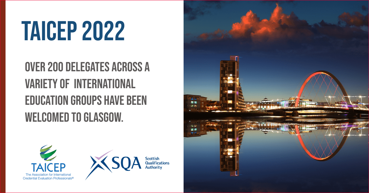 We’re proud to be sponsoring #TAICEP2022 which aims to promote and facilitate research, professional development and collaboration across international education groups. Over 200 delegates have been welcomed to Glasgow. Learn more: bit.ly/3Txk1Nu @TAICEP_org