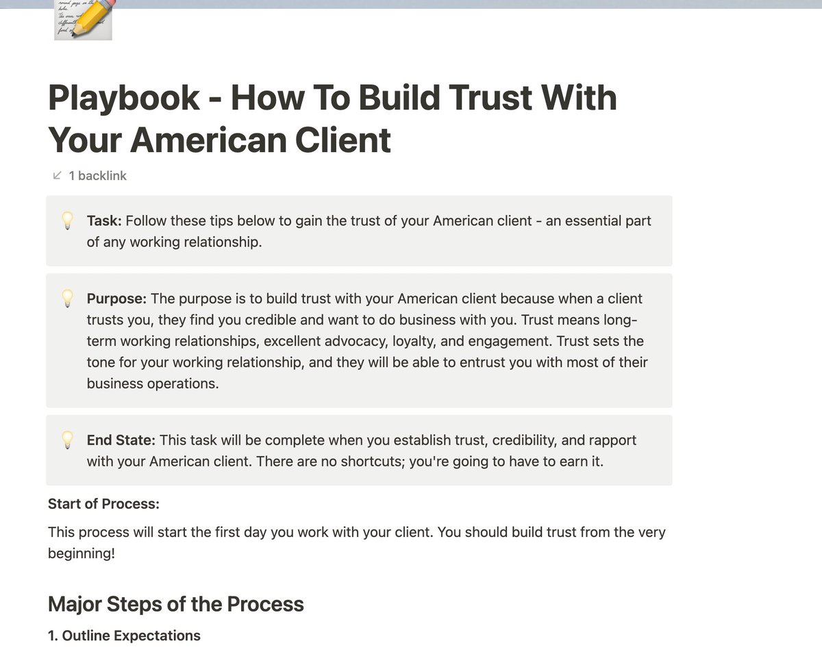 MatznerJon's tweet image. I've hired hundreds of high-quality/low-cost overseas folks in the last 5 years.
I wasted time & money - until I started sending this playbook on their first day.
Now, they know exactly what they need to do to earn my trust.
RT this and comment “send” and I’ll DM you a copy.