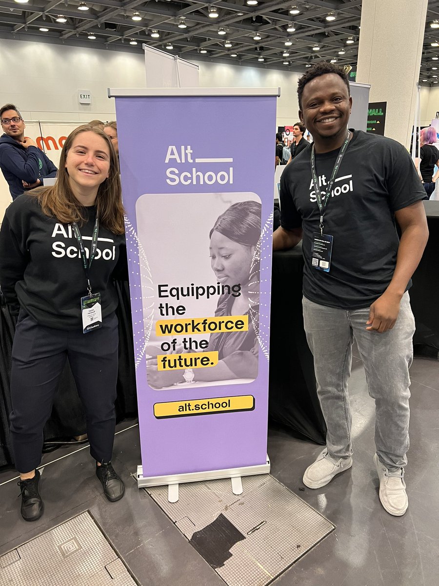 AdewaleYusuf_'s tweet photo. .@CHenikoff and I have been working together for over 18 months but todayβs the first time weβre meeting in person. #AltCrew #Disrupt2022 https://t.co/6mRqrZVKGf