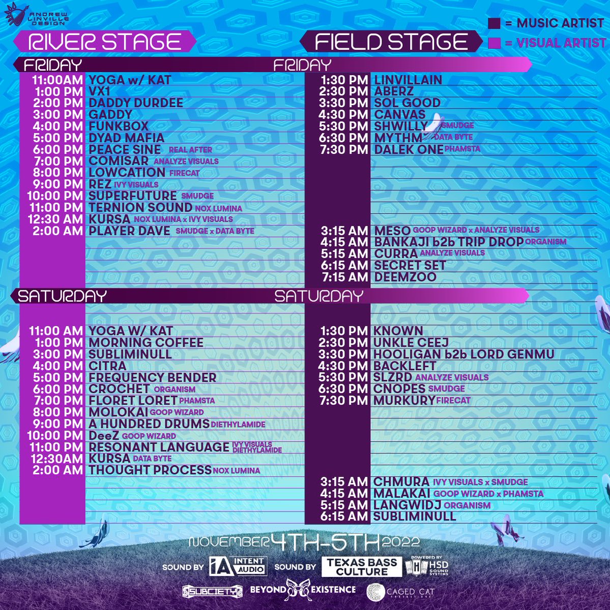 THE MOMENT YOU’VE ALL BEEN WAITING FOR! 

DAILY LINEUP + SET TIMES ARE NOW UP! 

We are SO close to welcoming you to the ranch and experiencing this years Beyond! 

SINGLE TICKETS ARE NOW ON SALE! - loop1tickets.com/BeyondExistenc…