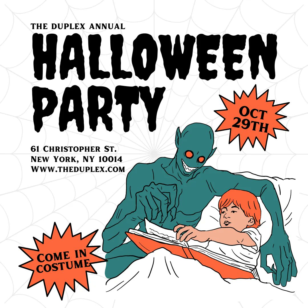 duplex_nyc's tweet photo. Join us at The Duplex on Saturday, October 29th for our ANNUAL HALLOWEEN COSTUME PARTY!!! https://t.co/2uyrxk1MZM