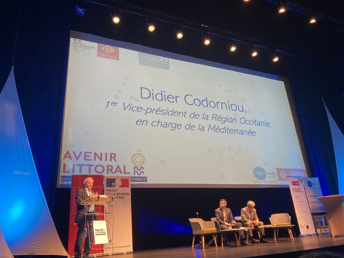 Remise des prix de l’appel à projets Avenir Littoral de la Région <a href="/Occitanie/">Région Occitanie</a> et l’État pour financer les projets d’innovation pour le littoral occitan avec <a href="/DidierCodorniou/">Didier Codorniou</a> <a href="/ADOCC_/">AD'OCC</a> <a href="/PoleMerMed/">Pôle Mer Méditerranée</a>