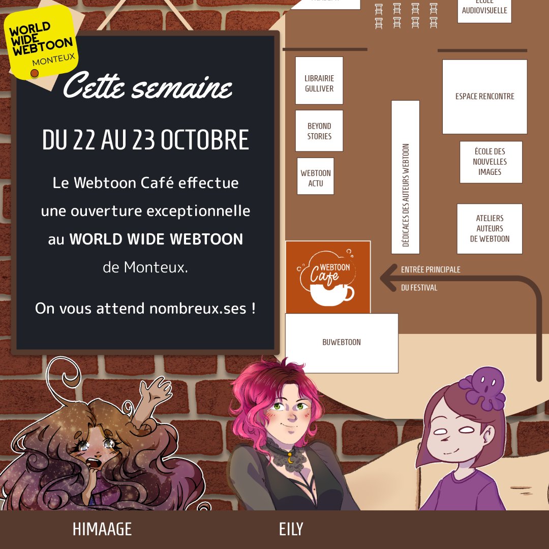 Webtoon Café on Twitter "☕ ALERTE CONVENTION ! Le Webtoon Café sera au WORLD WIDE WEBTOON de