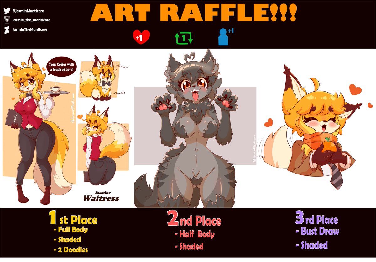 Thank you SO Much for 10k followers!!🌟 :D Your support and love means everything to me ;3 🧡🧡🧡🍊🍊🍊🌟🌟🧡🧡 Let's do an ART RAFFFLE to celebrate! 7w7 ✌️ - like + retweet + follow to join Raffle ends on October 25