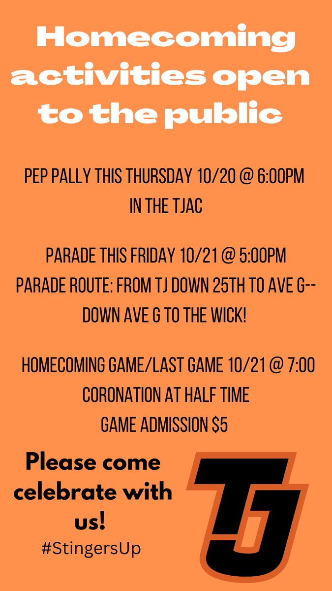 Please have friends and family join us for these fun activities 🖤🧡