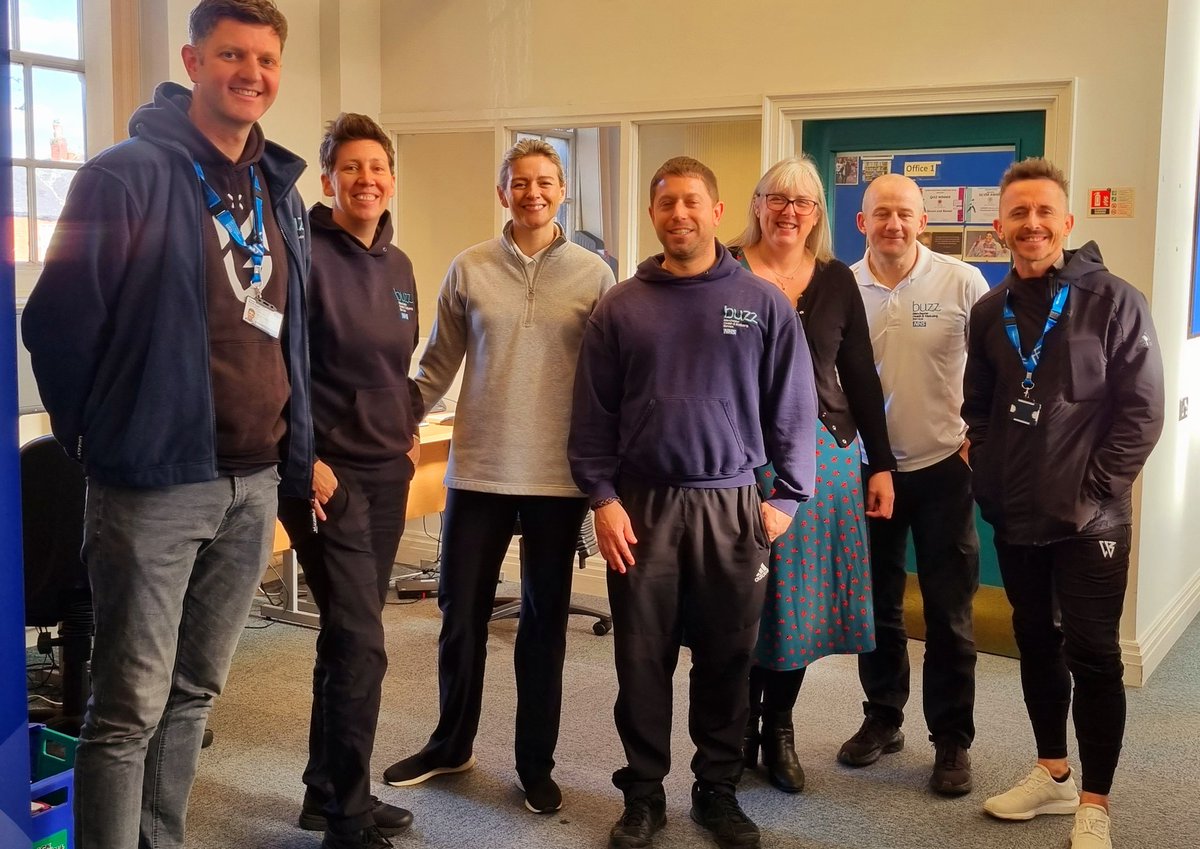 BridgetHughes64's tweet photo. @GMMH_NHS @CJ_HTFC @HayleyMcGowan14 @BhandaryNishan @pars_Craig 
Bittersweet celebration with our fabulous PARS team today who will be leaving us for pastures new with Manchester Active. End of 21 years working with us in Health &amp; Wellbeing. You'll be missed and thank you all😥😃 https://t.co/A3Nlc8vdhe