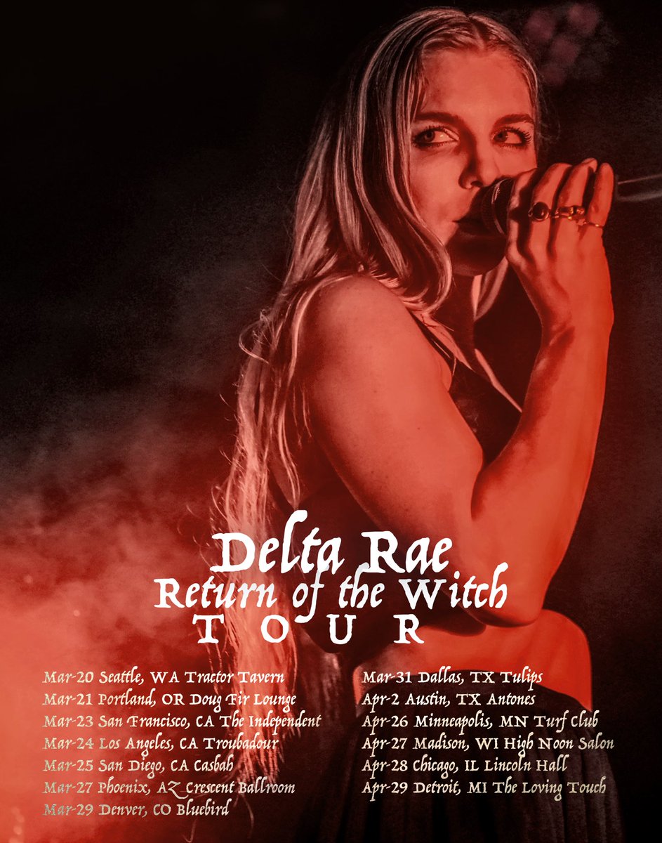 The Return of the Witch Tour begins 3/20/23.

Tickets on sale Friday.

More cities and dates to come…