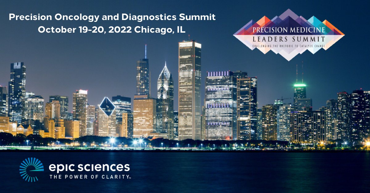 Epic Sciences │ The Power of Clarity (@epicsciences) on Twitter photo Epic Sciences will be participating in #PODC2022 in Chicago on October 19th & 20th.
We look forward to meeting with collaborators and new potential partners as we all work together to improve care for patients with #cancer.
precisionmedicineleaderssummit.com/precision-onco… #oncology #clinicaltrials Epic Sciences will be participating in #PODC2022 in Chicago on October 19th & 20th.
We look forward to meeting with collaborators and new potential partners as we all work together to improve care for patients with #cancer.
precisionmedicineleaderssummit.com/precision-onco… #oncology #clinicaltrials