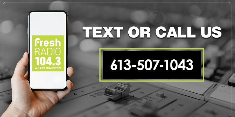 Stay in touch with us! Text 613.507.1043 📲 1043freshradio.ca/text-us/