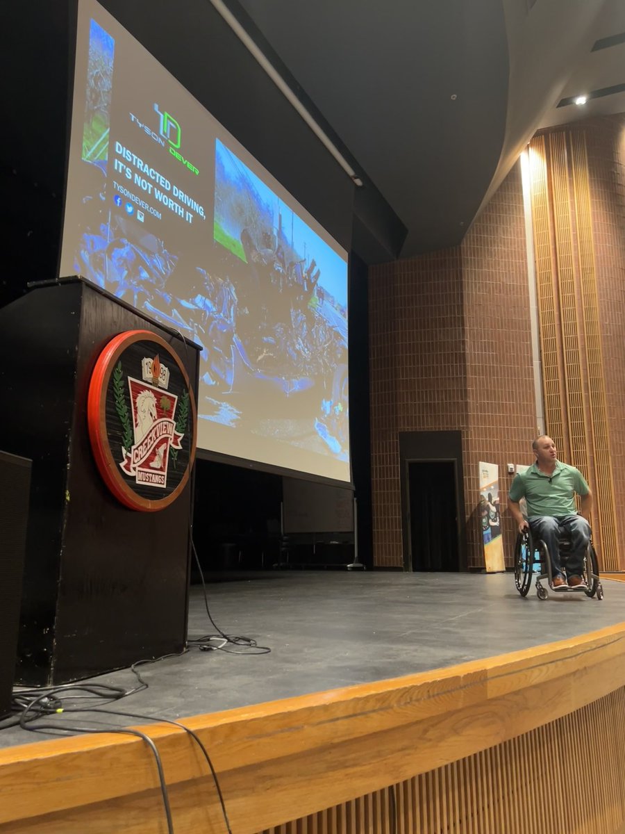 We are here this morning with <a href="/TeensDriverSeat/">TeensDriverSeat</a> at <a href="/CreekviewLeads/">Creekview High School</a> listening to a powerful message from <a href="/TysonDever/">Tyson Dever</a> on the dangers of distracted driving #EndTheStreak #DontDriveDistracted