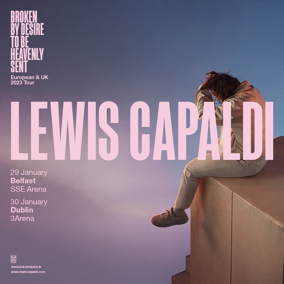‘Broken By Desire To Be Heavenly Sent’ @LewisCapaldi is back! His new album’s 2023 tour will stop off in Dublin on the 30th of January! Tickets on sale Friday 28th at 9am 🚨 #LewisCapaldi #Dublin @3ArenaDublin