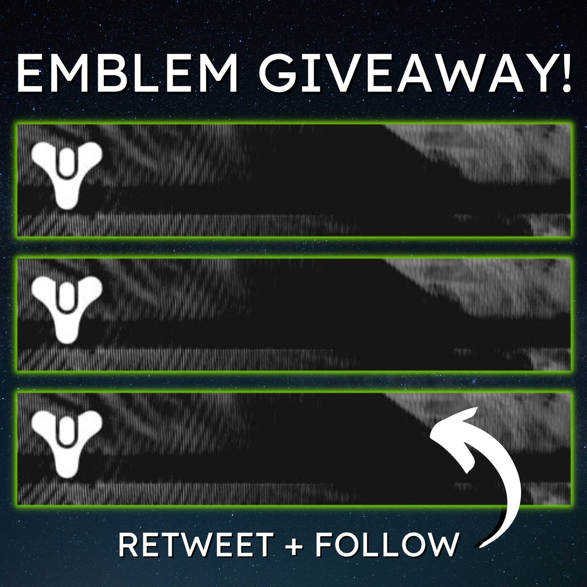 LUCKYY10P's tweet image. 🎃EMBLEM GIVEAWAY!🎃 
🔥RETWEET + FOLLOW!🔥
EMBLEM NAME: TRIPLE TIP
#Bungie #Destiny2 #EmblemGiveaway #Lightfall #Season18