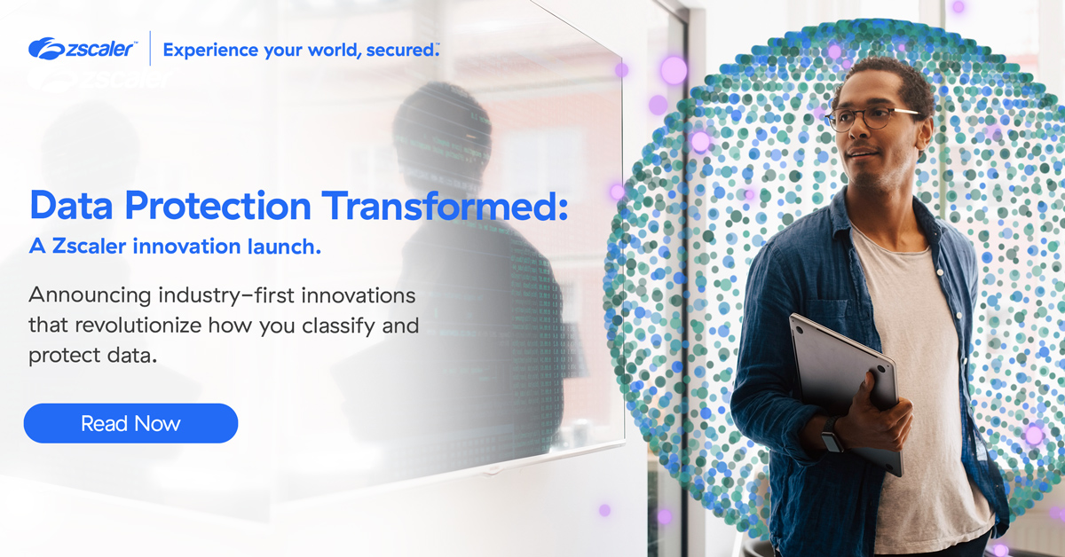 zscaler's tweet photo. Zscaler Advances Enterprise Data Security with Industry-First Zero Configuration Data Protection. Read the full press release here: https://t.co/YEuA4fPTXi #ZscalerDataProtection https://t.co/M01Eq3Hd9V
