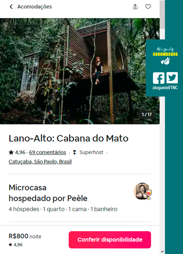 alugueisVTNC's tweet photo. PAGUE mais de 4 reais para construir cabanas que serão alugadas por 800 REAIS A NOITE!

Parabéns aos envolvidos que juntaram @vagasVTNC e @alugueisVTNC num caso só... https://t.co/C6a1VoTWbS
