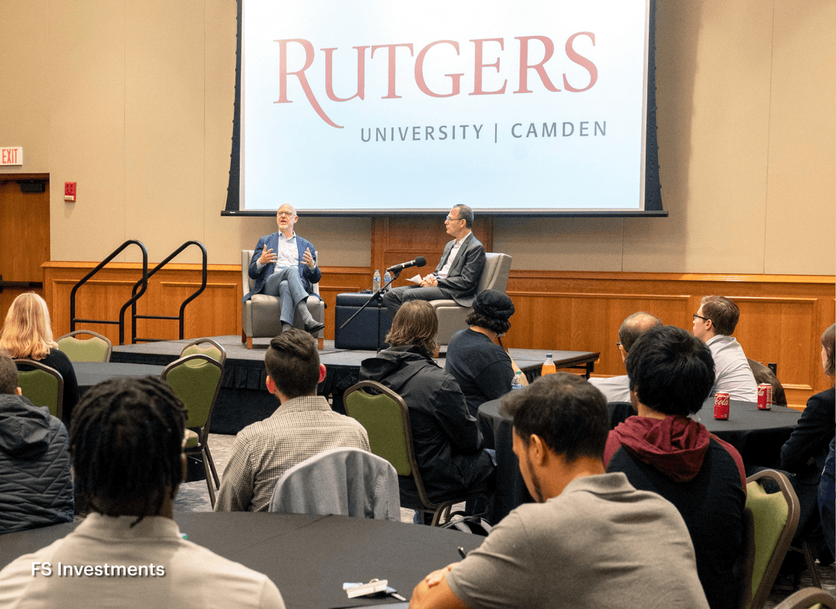 futurestandard_'s tweet image. Last week our CEO @MichaelFormanFS spoke to students at @RutgersU Camden. Michael, a Rutgers University-Camden Law graduate, shared lessons learned throughout his career as an entrepreneur, leader, lawyer, and more.