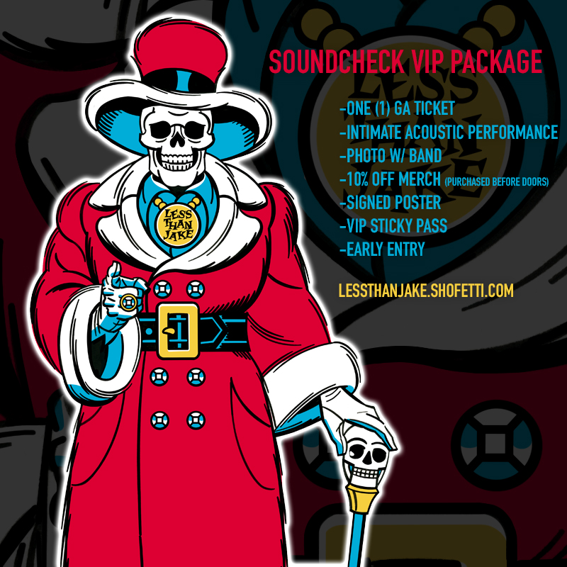 Surprise!! We're squeezing one more tour in before the end of the year! General Tix will be available on Thursday, but you can reserve your VIP Tix here right now:  lessthanjake.shofetti.com