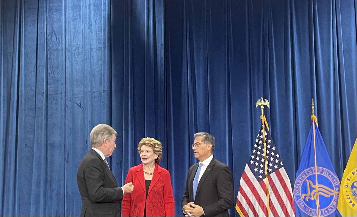 Thank you <a href="/RoyBlunt/">Senator Roy Blunt</a> <a href="/SenStabenow/">Sen. Debbie Stabenow</a> <a href="/SecBecerra/">Secretary Xavier Becerra</a> for today’s event announcing beginning of nationwide expansion #CCBHC Model of Care <a href="/MissouriBHC/">Missouri Behavioral Health Council</a> <a href="/NationalCouncil/">National Council for Mental Wellbeing</a> long overdue investment in community treatment. So grateful!!
