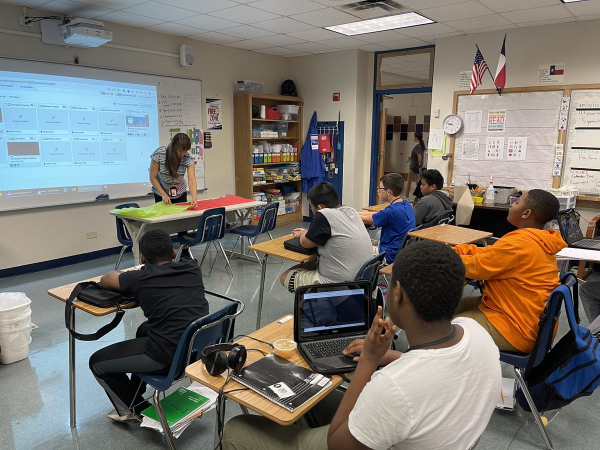 JaWalters03's tweet photo. STEM is for everyone. Look at our DLC work out the mechanics of a hot air balloon! You go Ms. Kim! #westisbest #exceedthevision #risdgreatness #Westbroncos #risdscience https://t.co/icaWWUedvm
