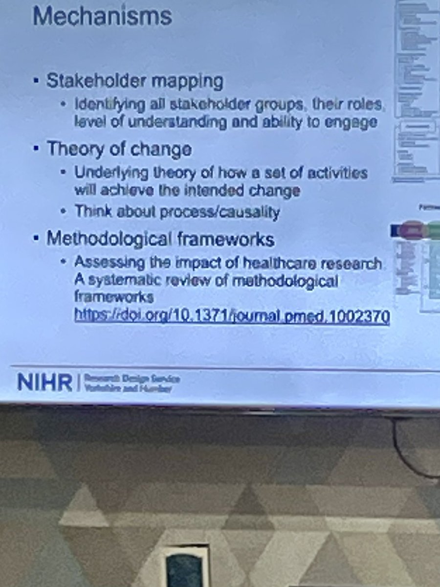 NIHR_RDSNENC's tweet photo. Thank you to @AliBooth42 from @NIHR_RDSYH for a great talk on planning for research impact #research #impact #RDSTips https://t.co/gekAt5qhvf