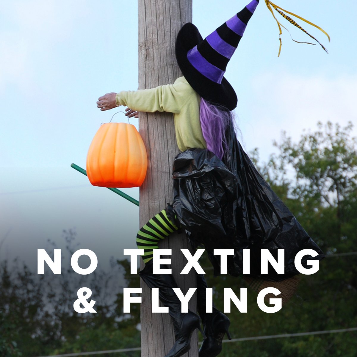 AAAClubAlliance's tweet photo. For a not-so-scary Halloween, drive distraction free! https://t.co/BIvxGZRjvo
