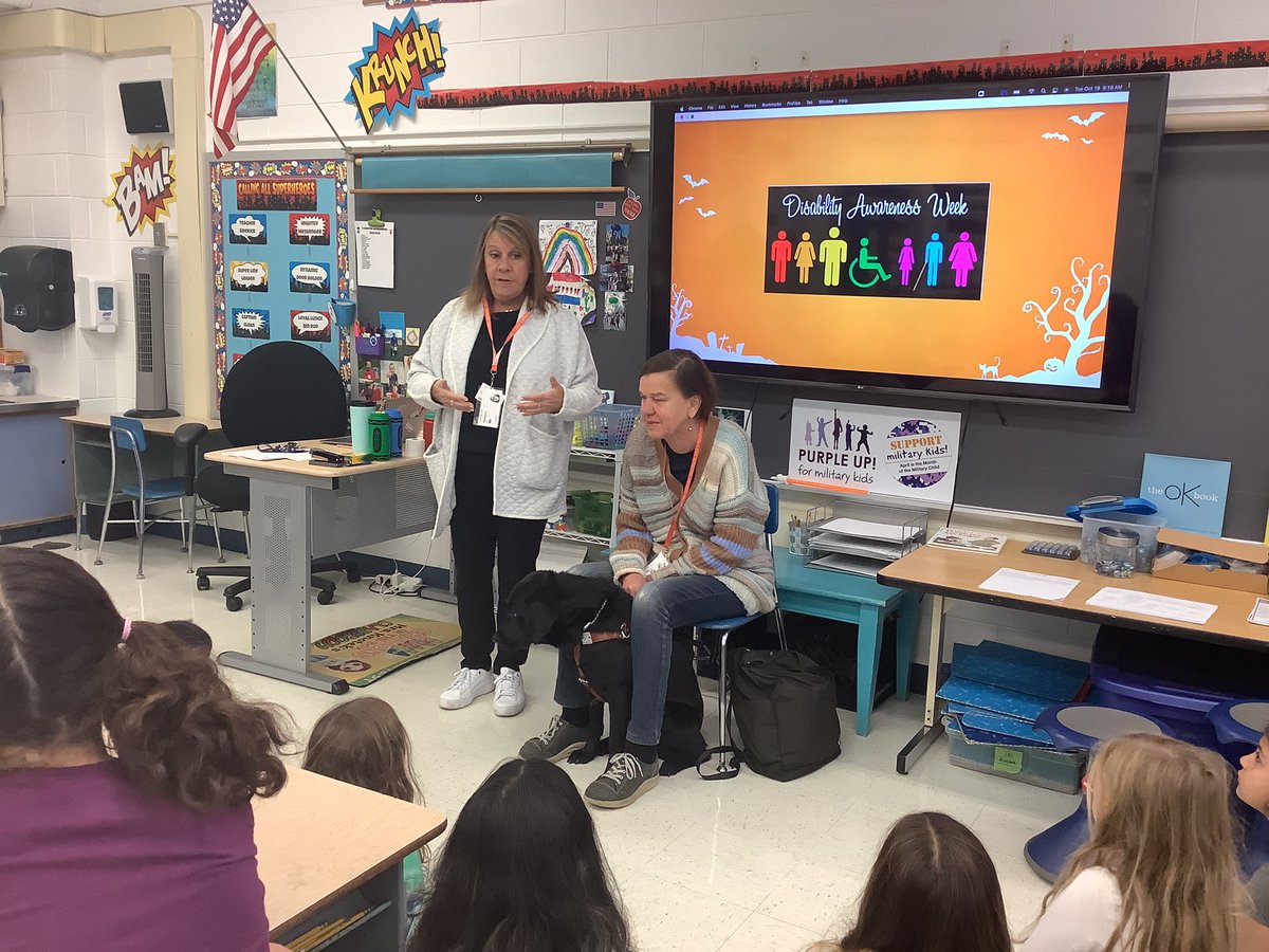 mrsknotek's tweet photo. It’s always a great day when @BethFinke and Luna visit @WayneThomasscho #wt112 #112leads https://t.co/mymd0hXSGB